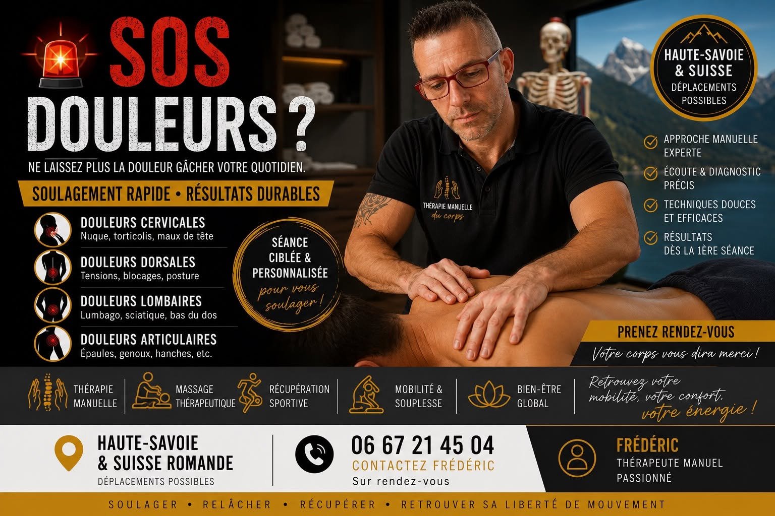 SOS douleurs La Roche-sur-Foron, rebouteux à domicile